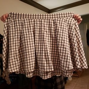 Torrid 6 pink plaid skater skirt